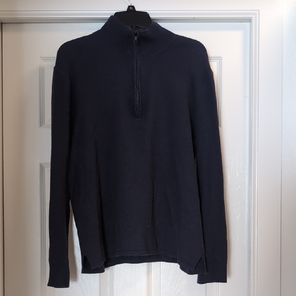 Northface Men's Navy Half-Zip Sweater